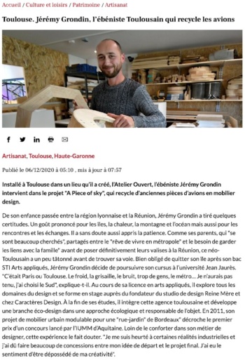 article la depeche-déc 2020-jeremy grondin-1